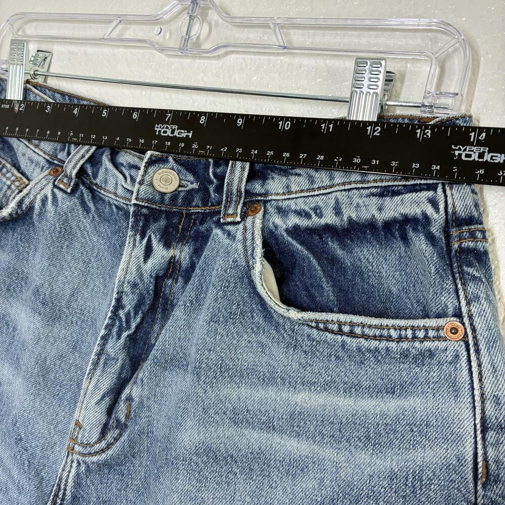 Reformation Wilder Jean Shorts Womens 27 Blue High Rise Relaxed Cut Off Denim - Picture 12 of 16